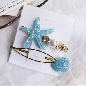 🌴 NEW Beach Themed 2 Pack Hair Clips 🌴